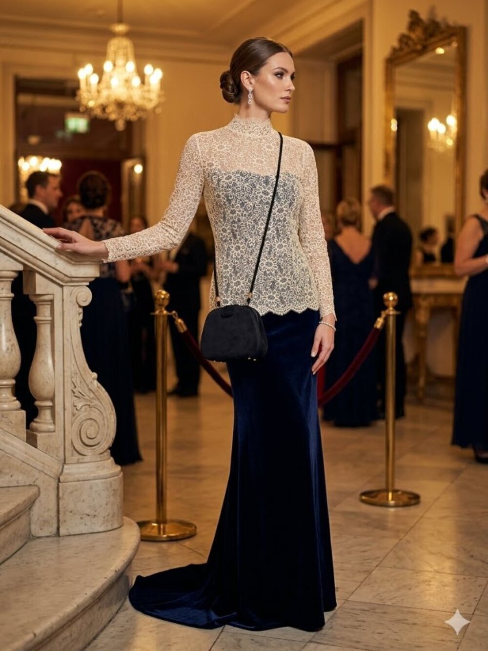 Women's Small Black Satin Lined Magnetic Snap Crossbody Clutch Evening Formal